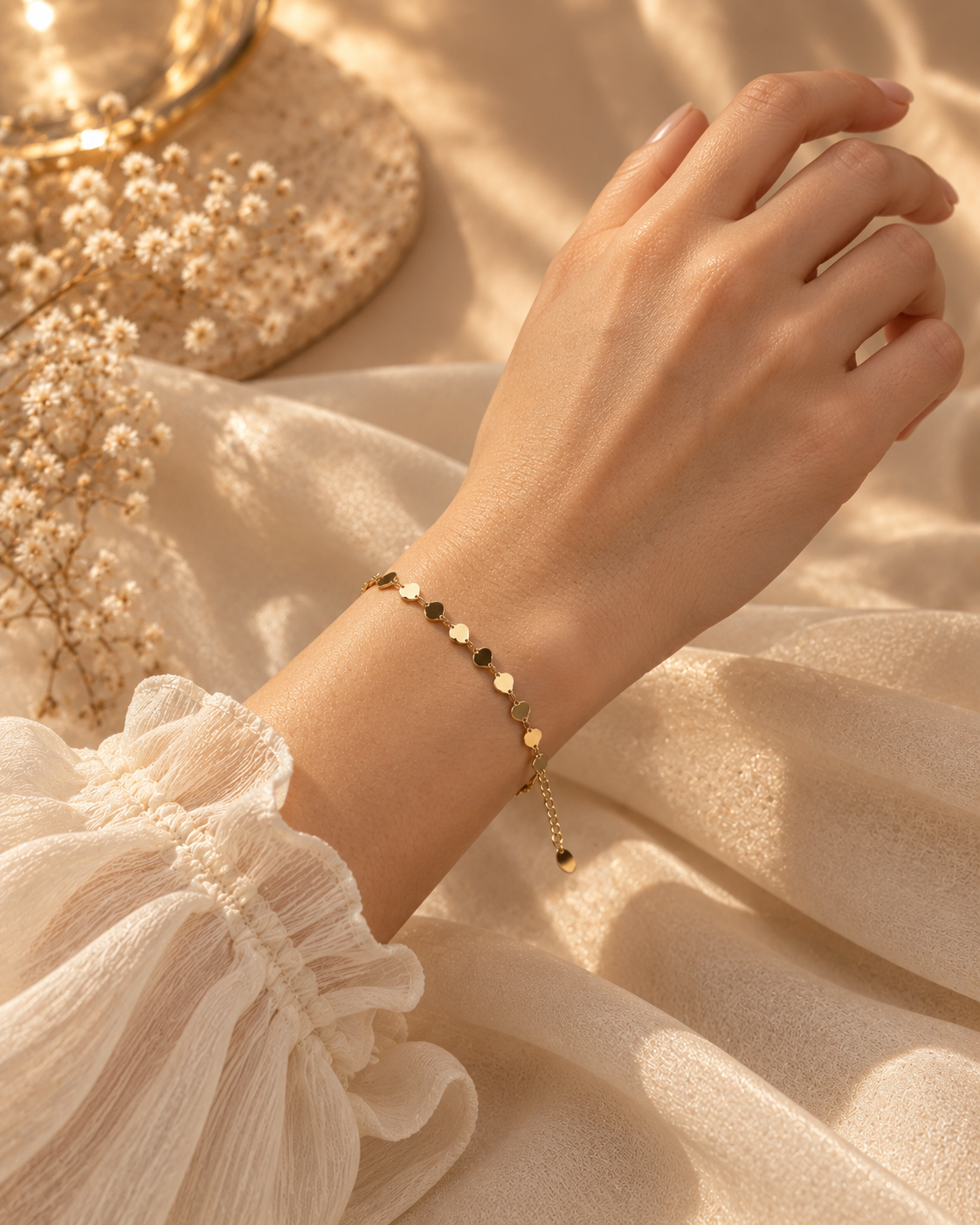 Cecile Heart Link Bracelet by House of Surè