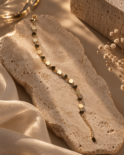 Cecile Heart Link Bracelet by House of Surè