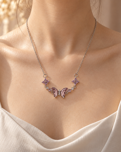 Clara Lilac Cluster Necklace by House of Surè