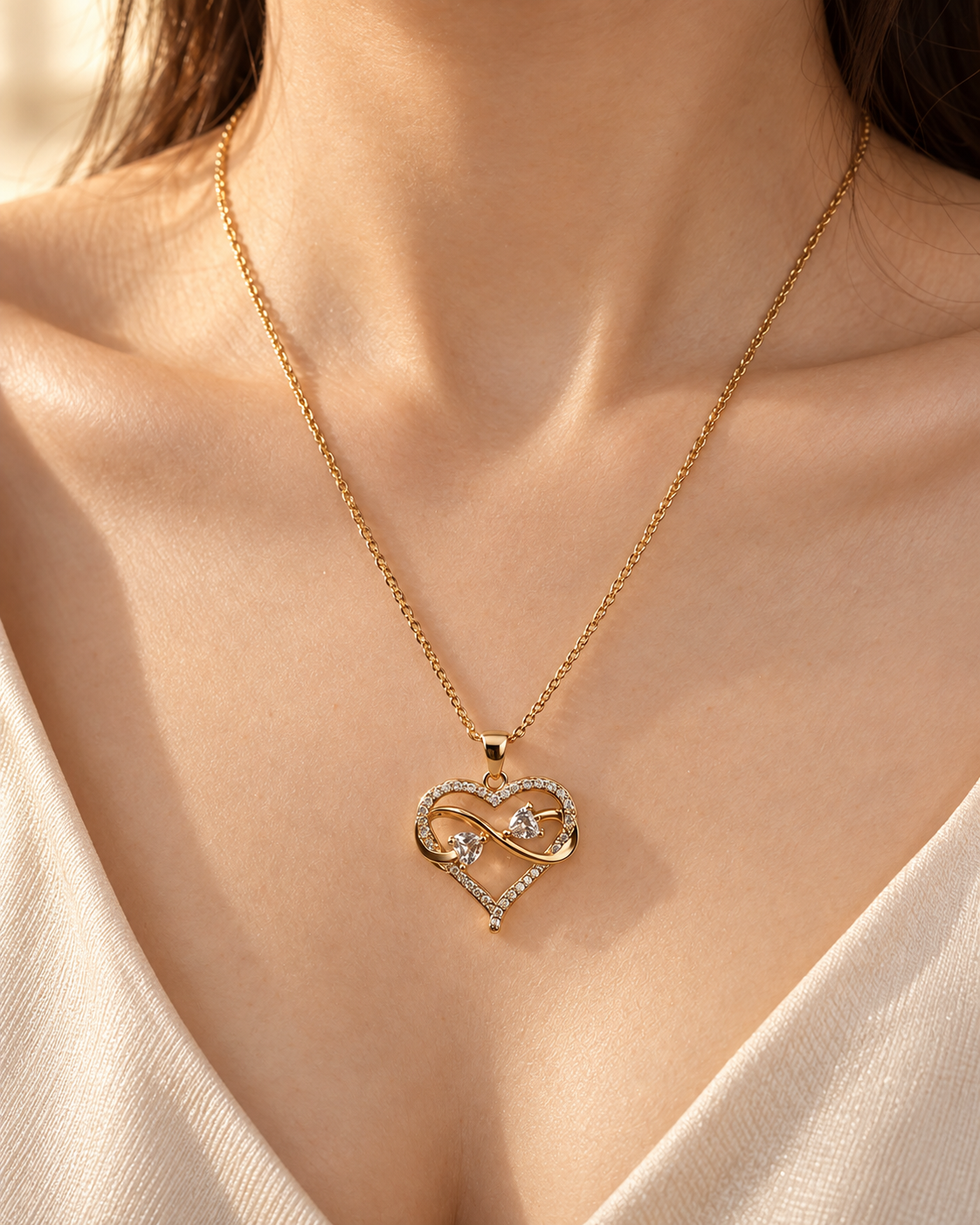 Eleanor Infinity Heart Necklace by House of Surè