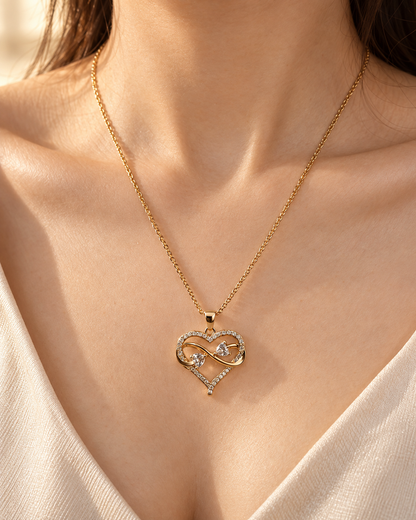 Eleanor Infinity Heart Necklace by House of Surè