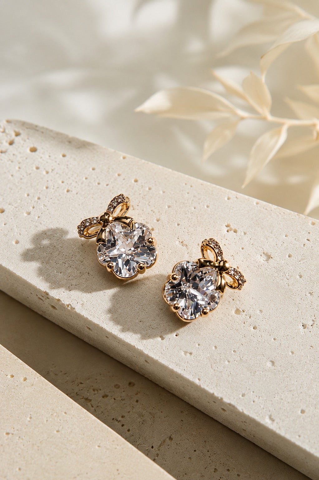 Elsie Crystal and Bee Studs by House of Surè