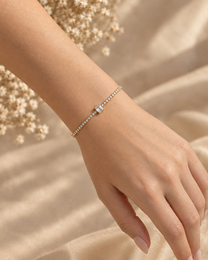 Emma Solitaire Line Bracelet by House of Surè