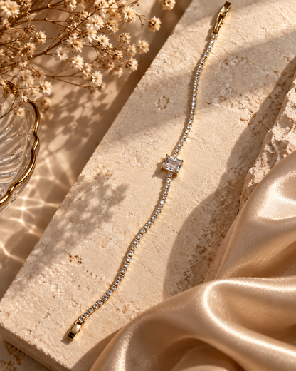 Emma Solitaire Line Bracelet by House of Surè