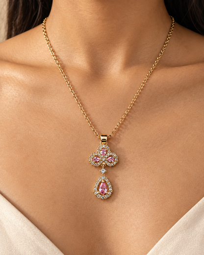 Grace Clover Drop Necklace by House of Surè