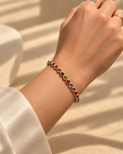 Harriet Jewel Bezel Bracelet by House of Surè