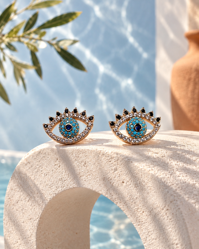 Jane Evil Eye Studs by House of Surè