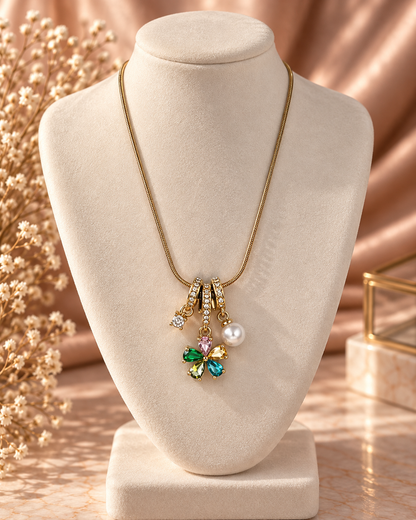 Louise Jewel Charm Necklace by House of Surè