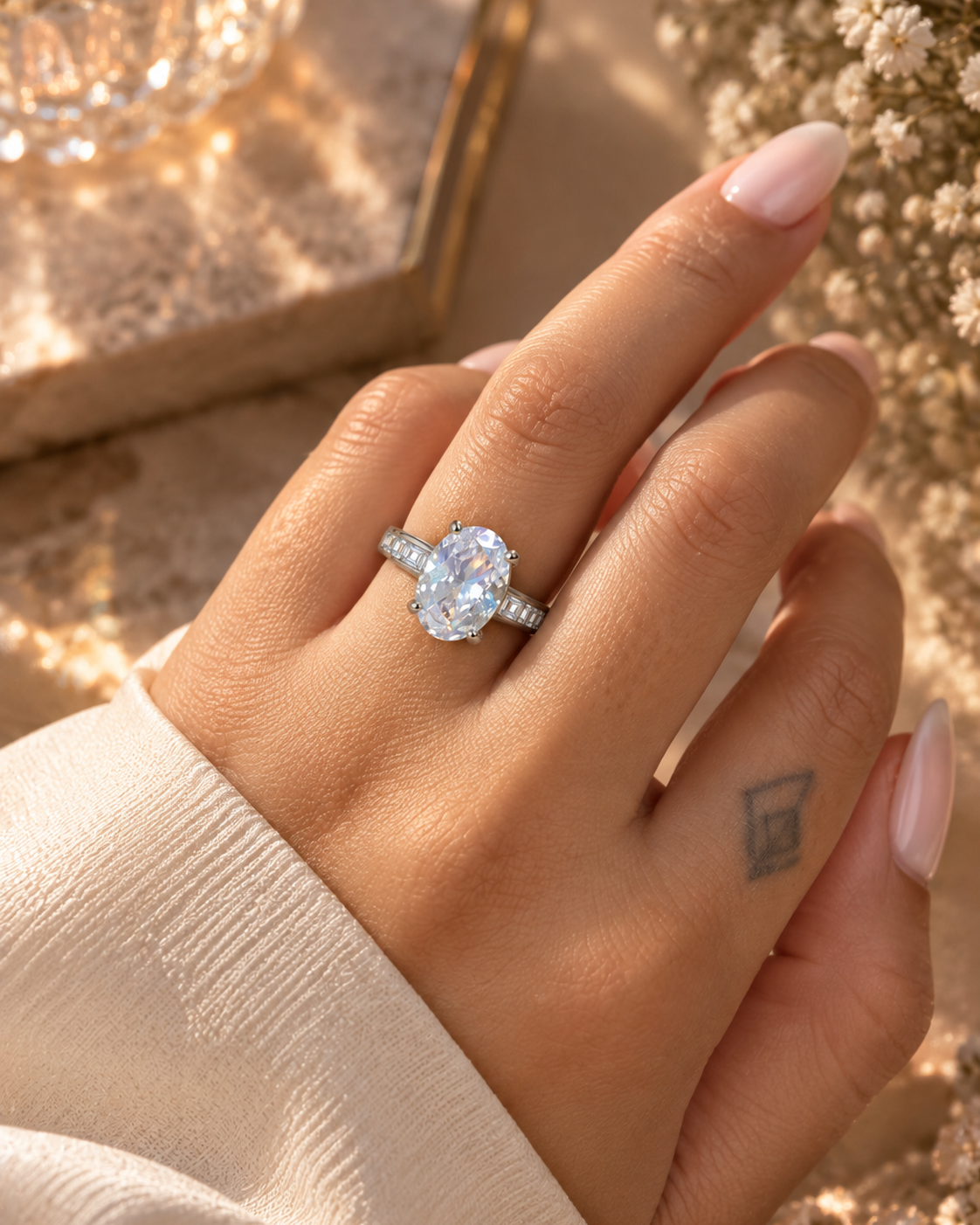 Louise Oval Solitaire Ring by House of Surè