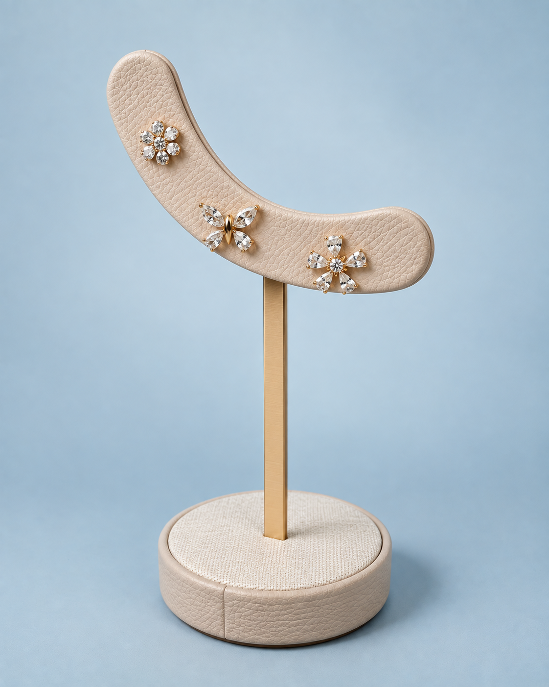Violet Flower and Butterfly Stud Set by House of Surè