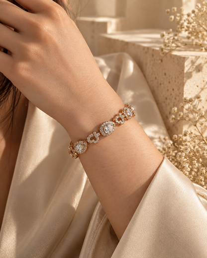 Violet Halo Station Bracelet by House of Surè
